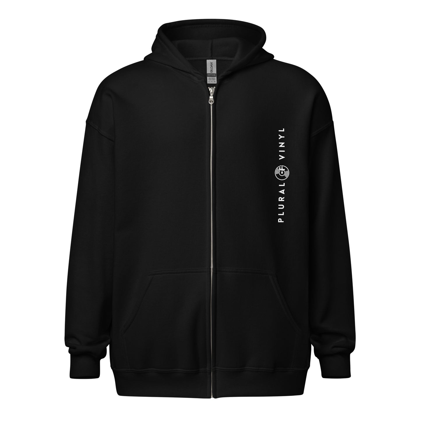 "VERTICAL TRACKING" Unisex heavy blend zip hoodie