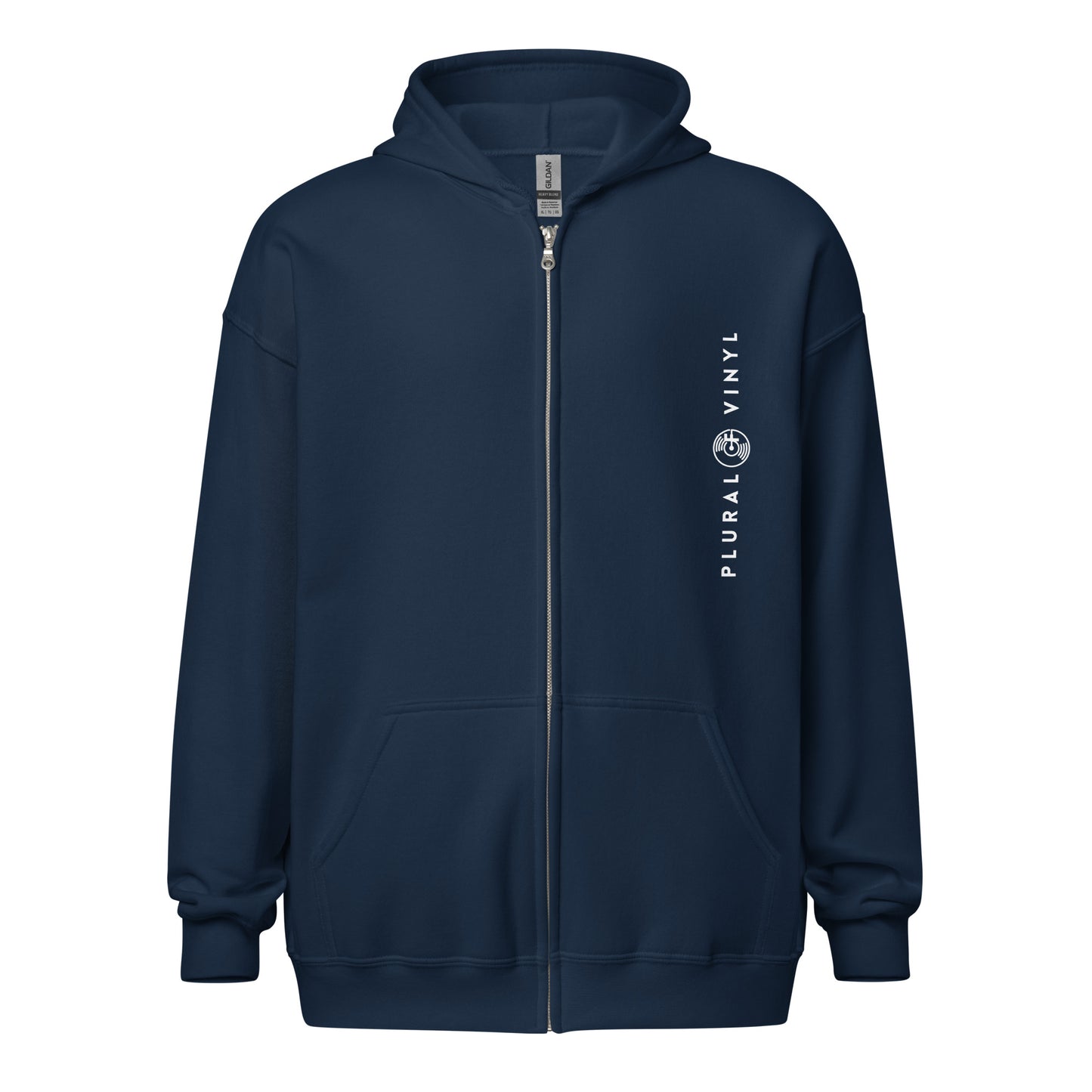 "VERTICAL TRACKING" Unisex heavy blend zip hoodie